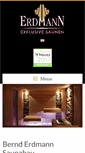Mobile Screenshot of erdmann-sauna.de